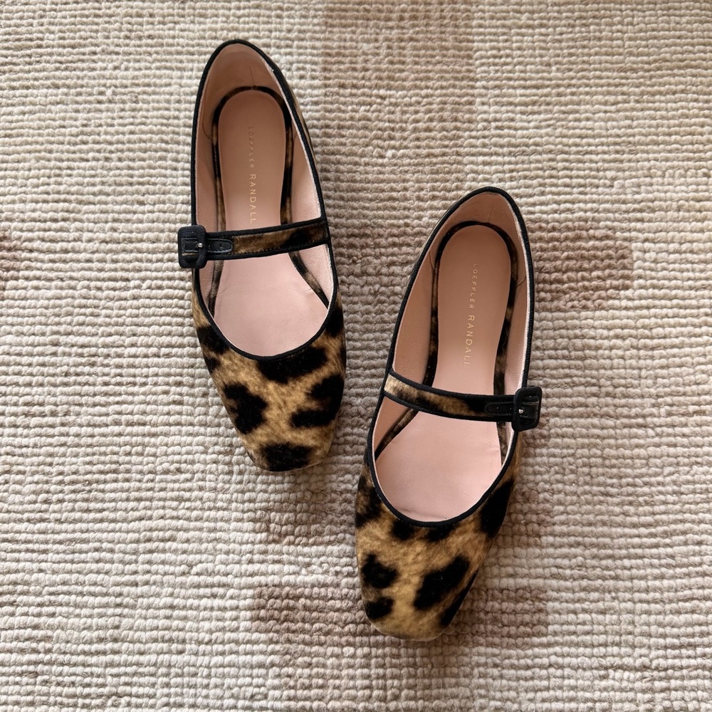 Loeffler Randall Ginger leopard print Mary Jane flats - Picture 7 of 9